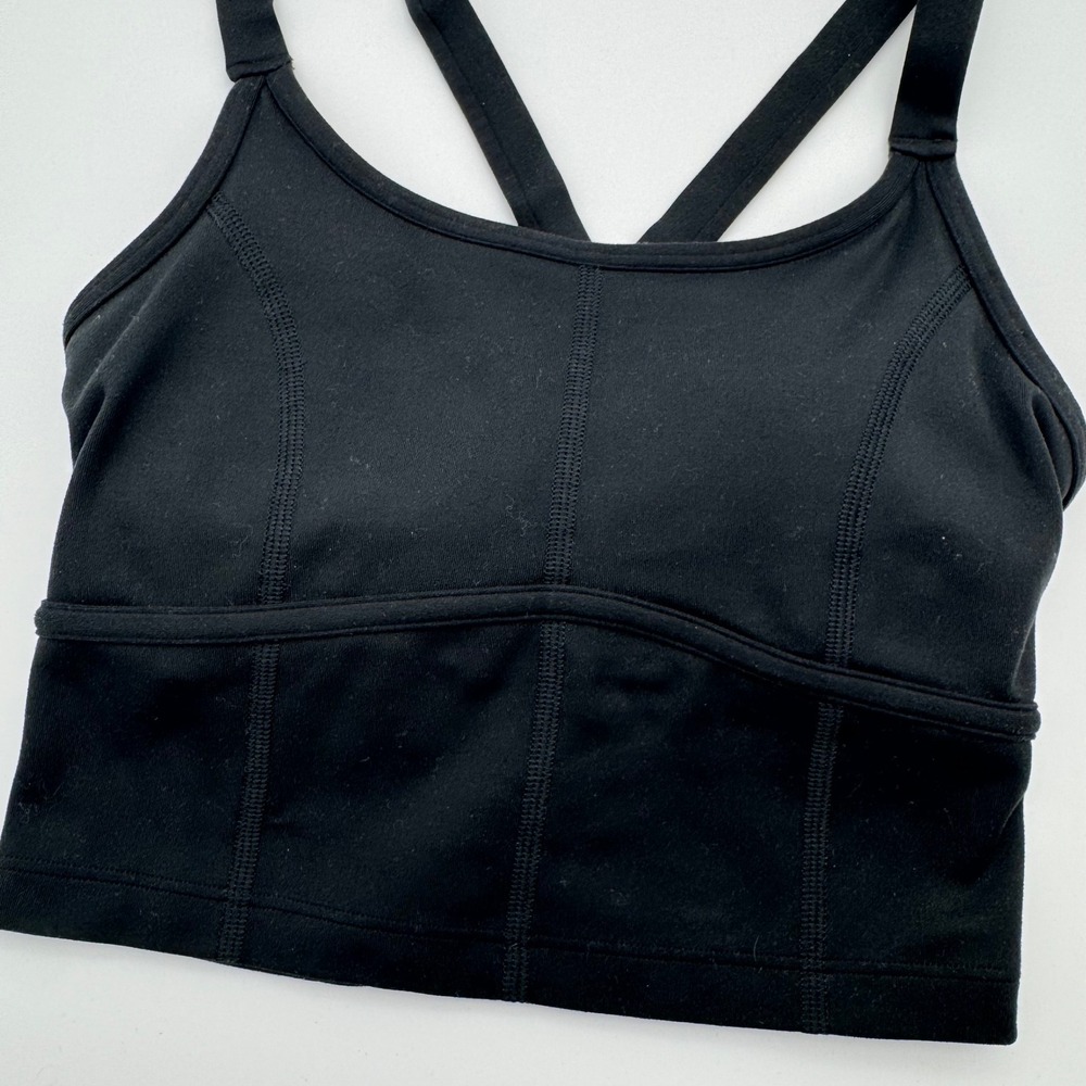 Gilly Hicks Go Recharge Black Womens XS Cross Back Tank Top